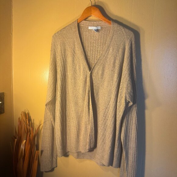 Geofrey Beene Men Cardigan button down XL Vintage - Picture 1 of 4